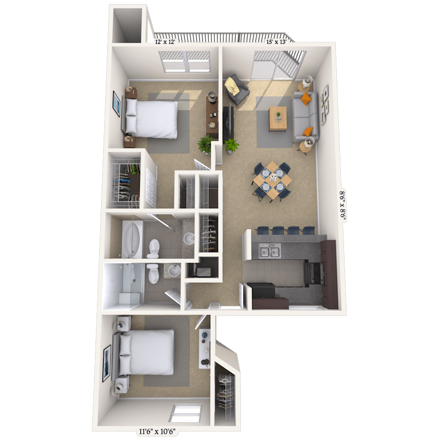 Floorplan image of unit 050506
