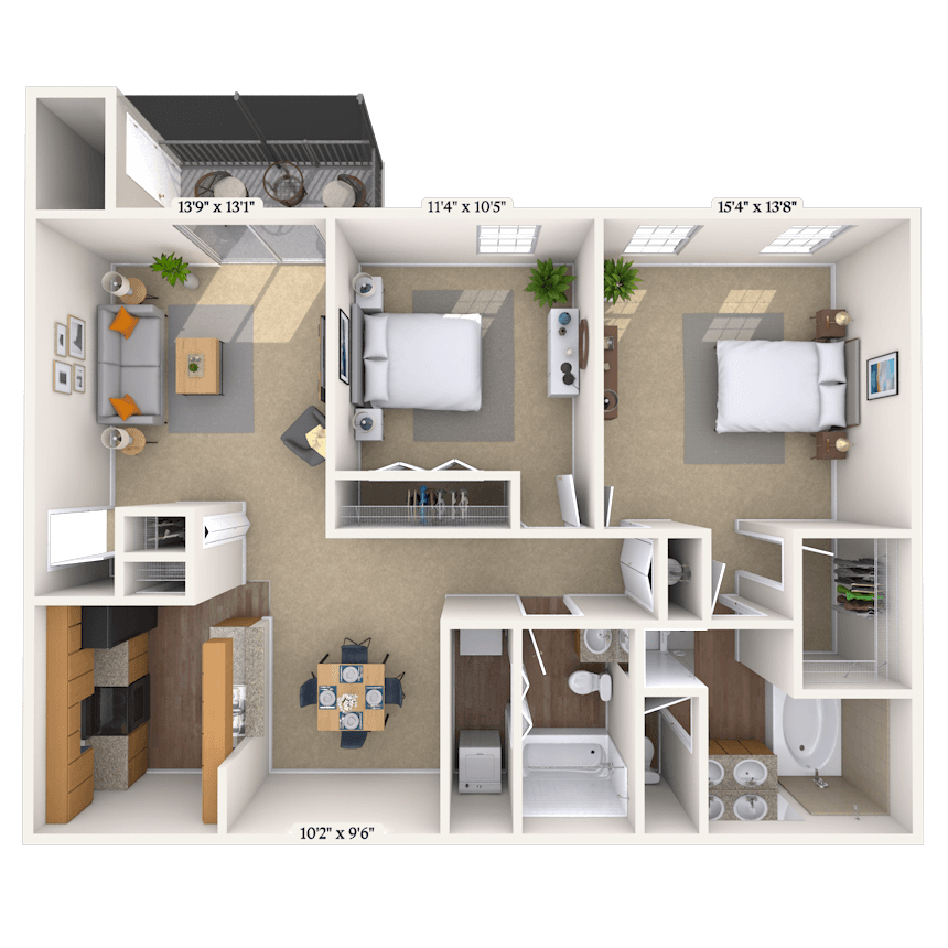 Floorplan image of unit 01142514