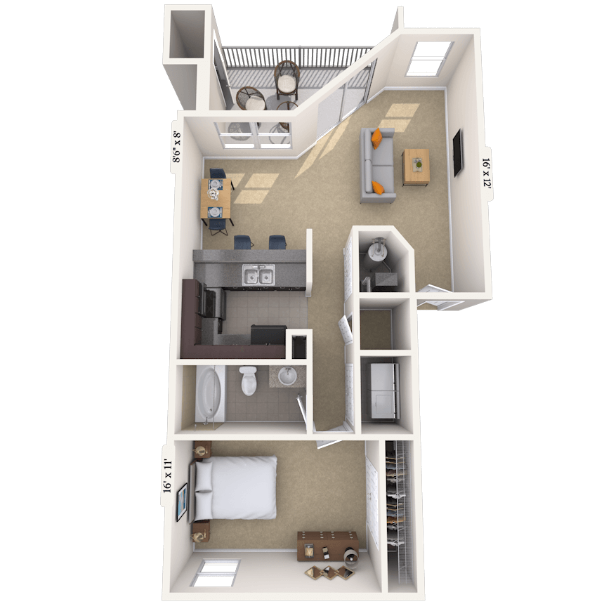 Floorplan image of unit 242403