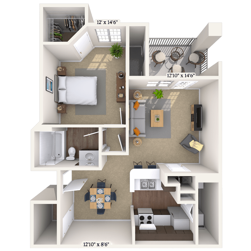 Floorplan image of unit 011804