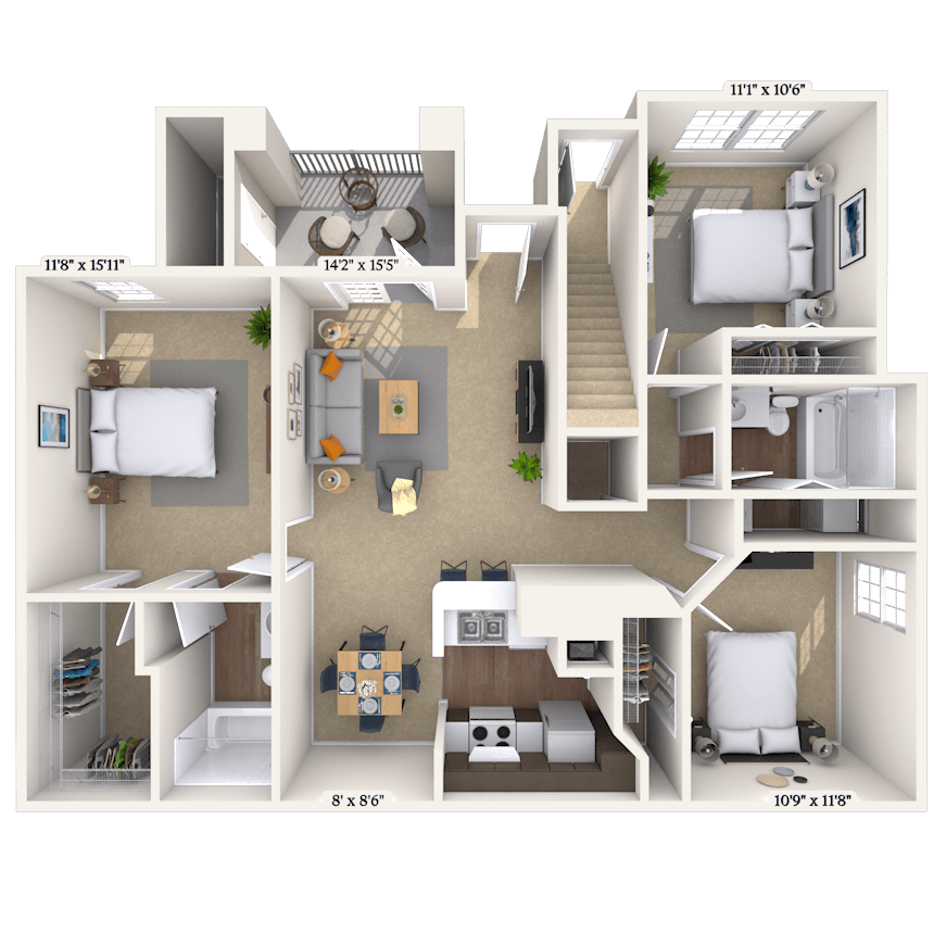 Floorplan image of unit 011919