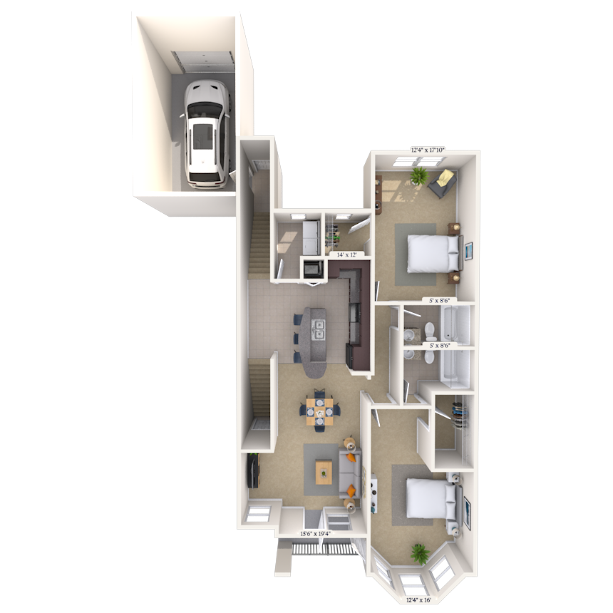 Floorplan image of unit 02317