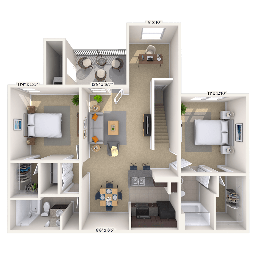 Floorplan image of unit 011323