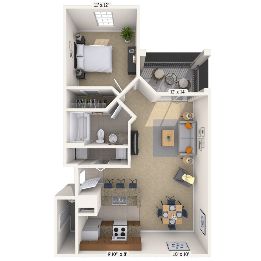 Floorplan image of unit 0112308