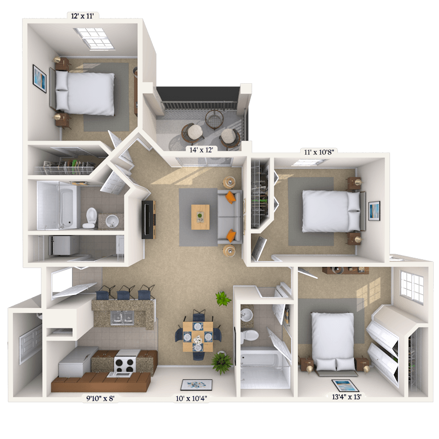 Floorplan image of unit 0116202