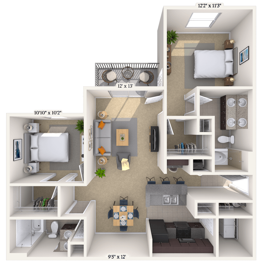 Floorplan image of unit 055306