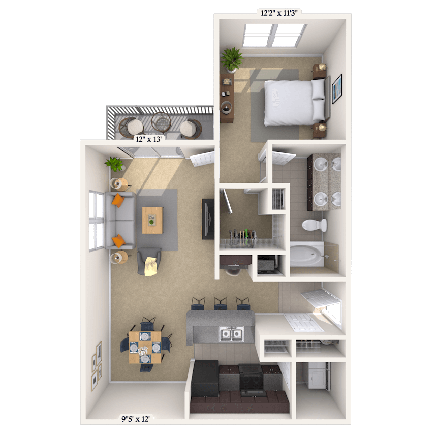 Floorplan image of unit 066304