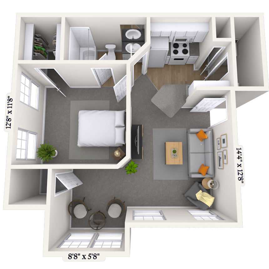Floorplan image of unit 012058