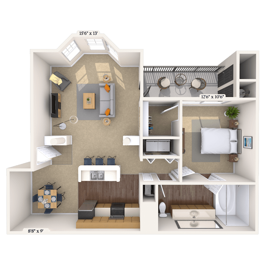 Floorplan image of unit 121234