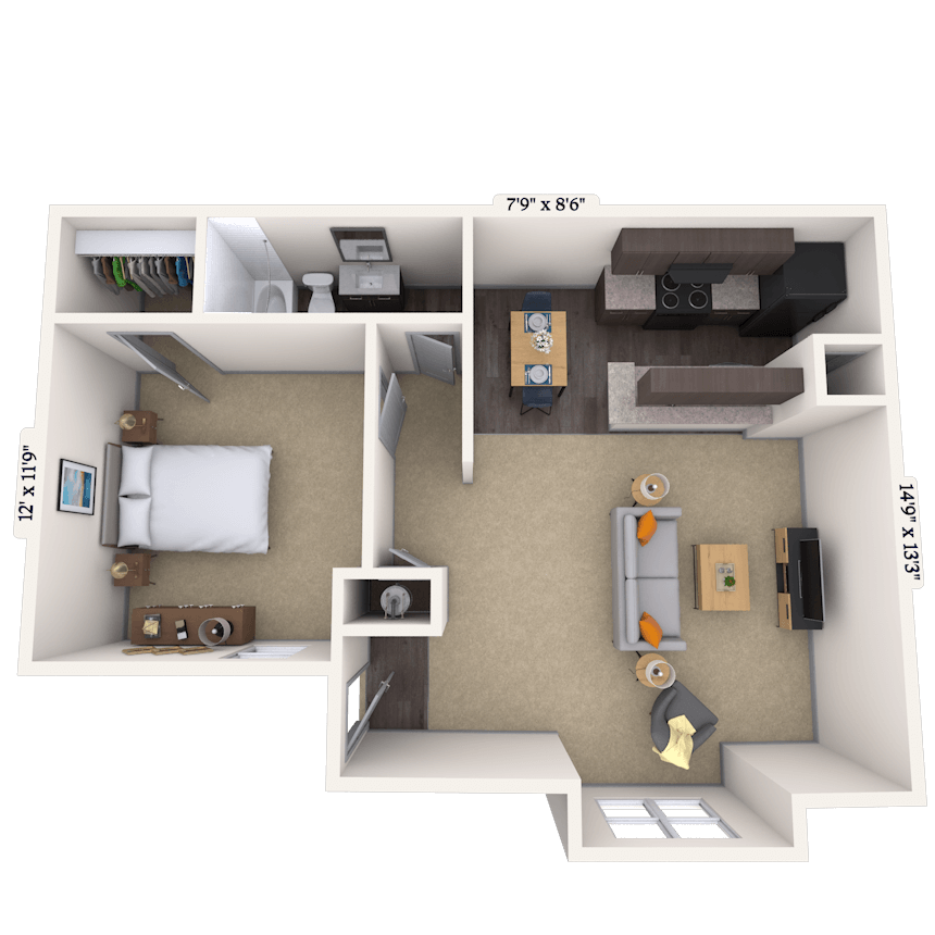 Floorplan image of unit 002116