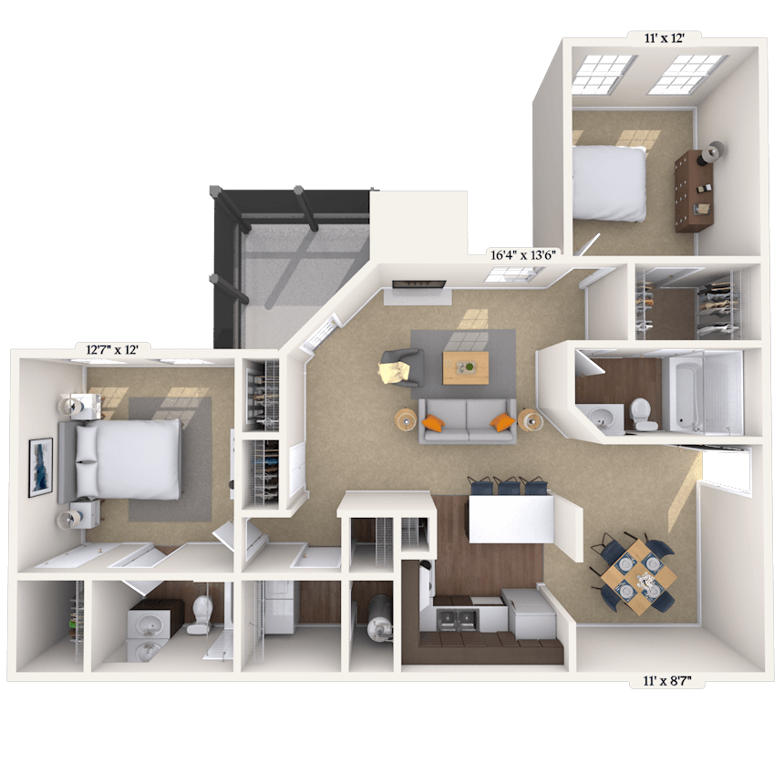 Floorplan image of unit 000315