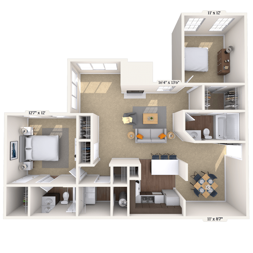 Floorplan image of unit 001913
