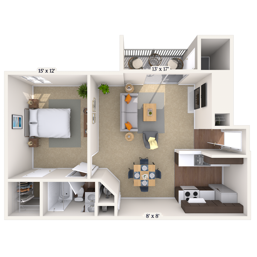 Floorplan image of unit 066B