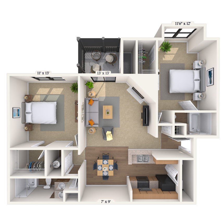 Floorplan image of unit 01810-D