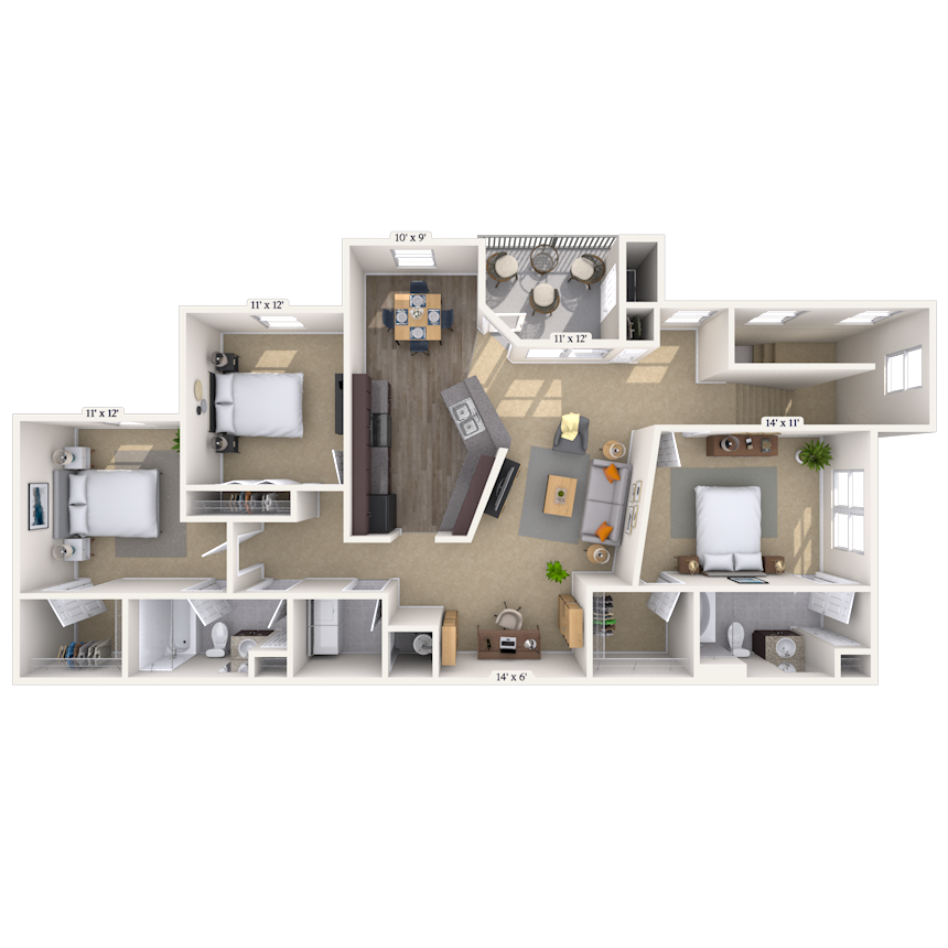 Floorplan image of unit 06600