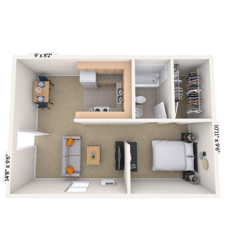 Floorplan image of unit 292907