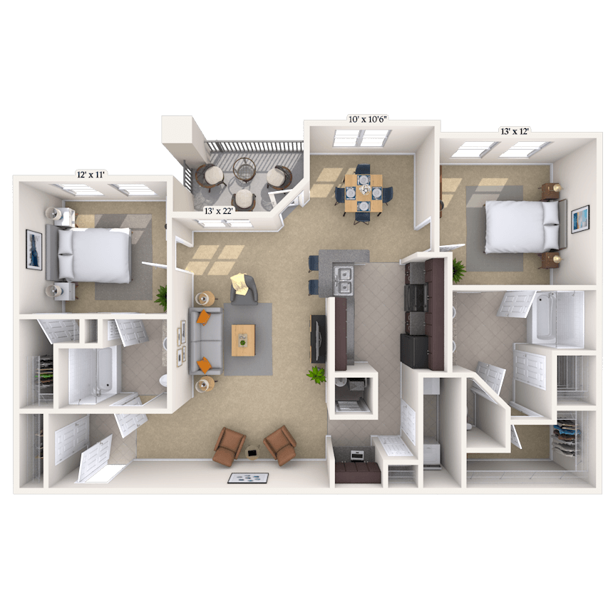 Floorplan image of unit 055313