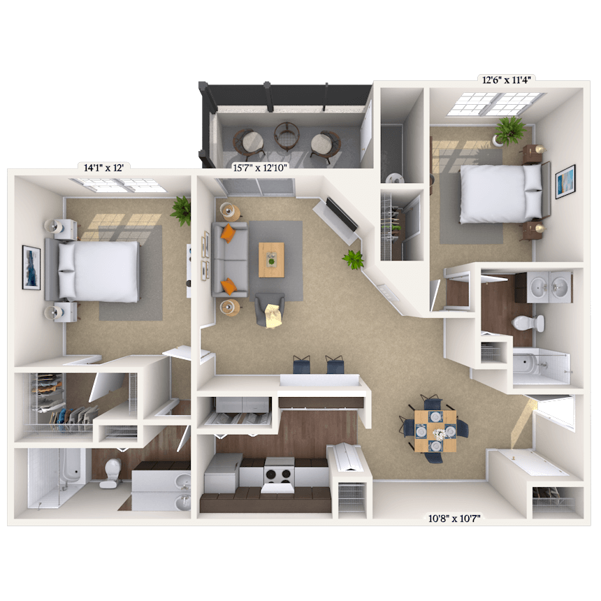 Floorplan image of unit 07721