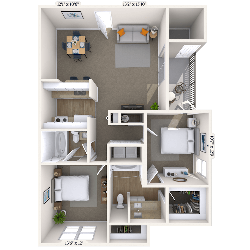 Floorplan image of unit 0201
