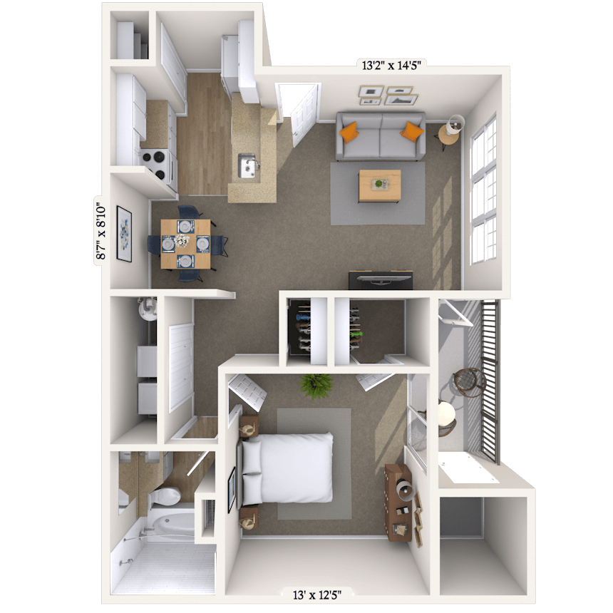 Floorplan image of unit 0711