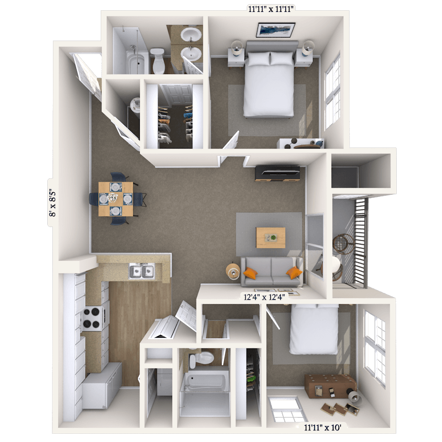 Floorplan image of unit 1315