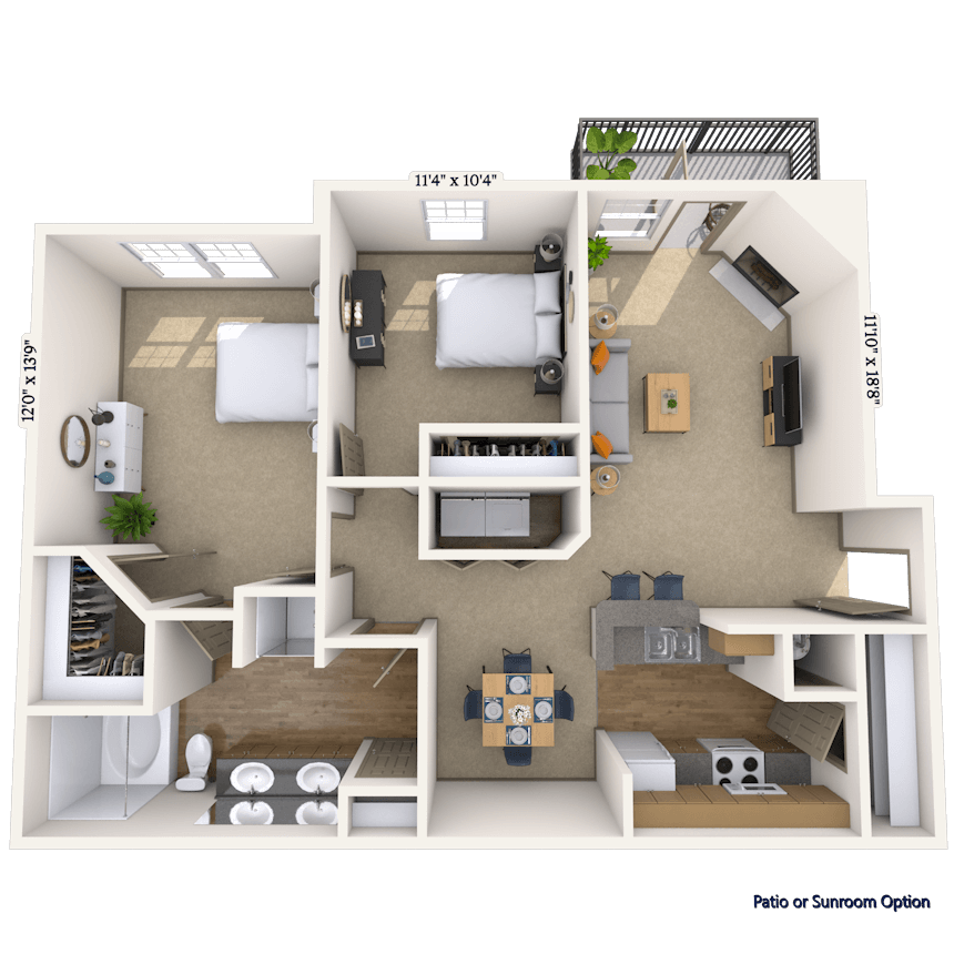 Floorplan image of unit 060610