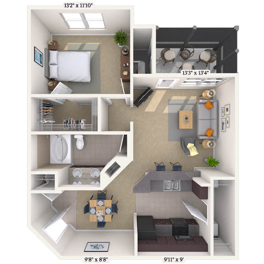 Floorplan image of unit 090933