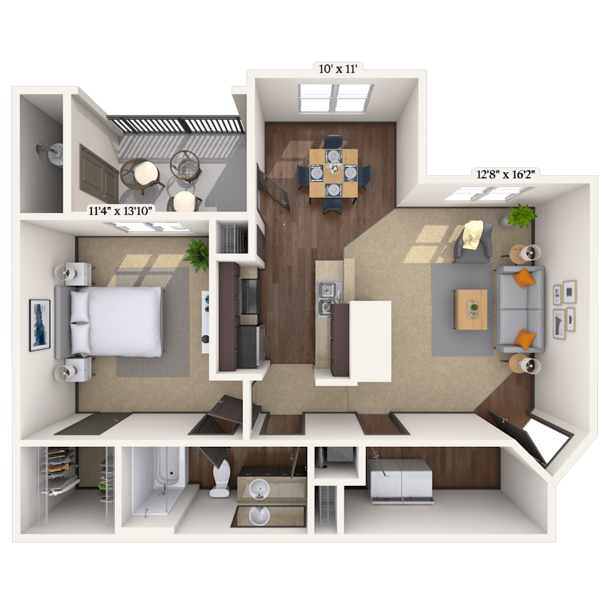Floorplan image of unit 03318