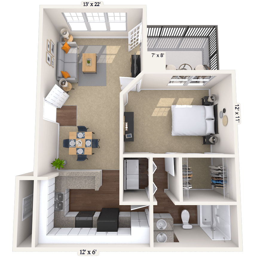 Floorplan image of unit 00814