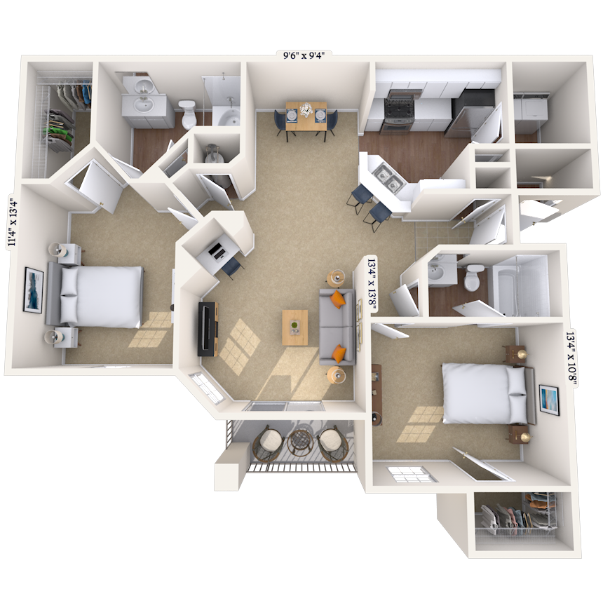 Floorplan image of unit 1921