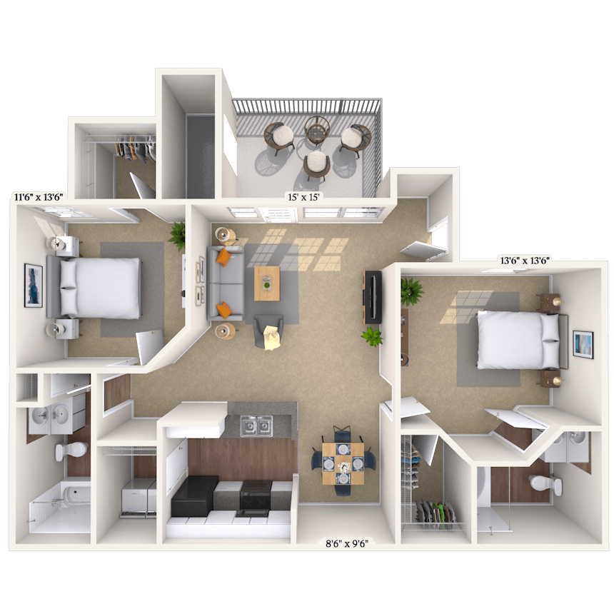 Floorplan image of unit 010708
