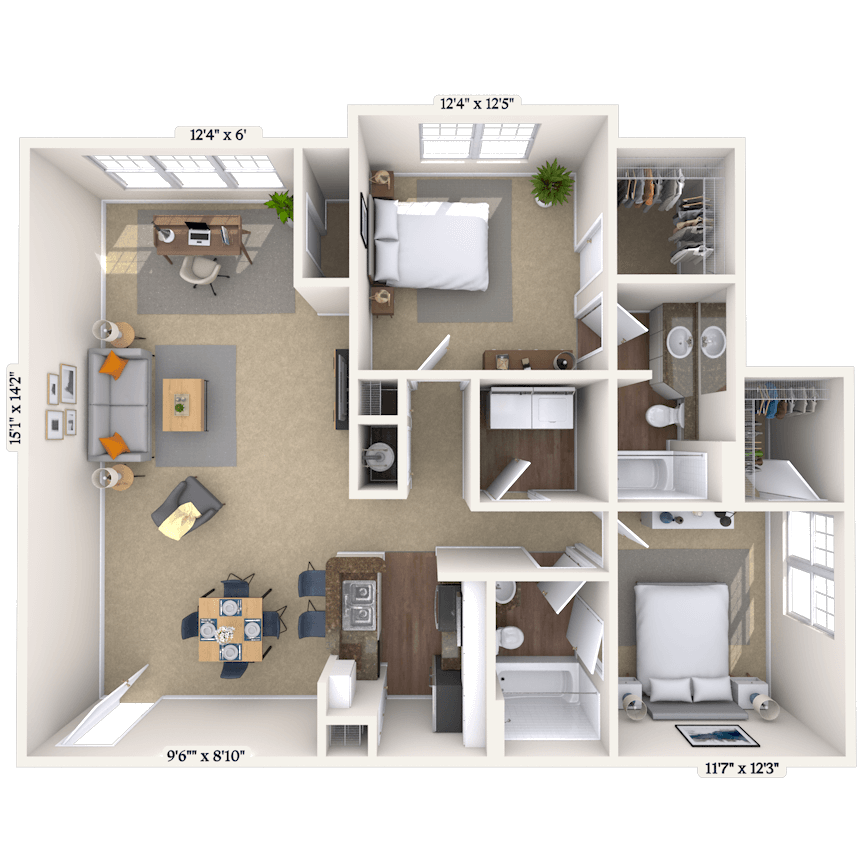 Floorplan image of unit 040413