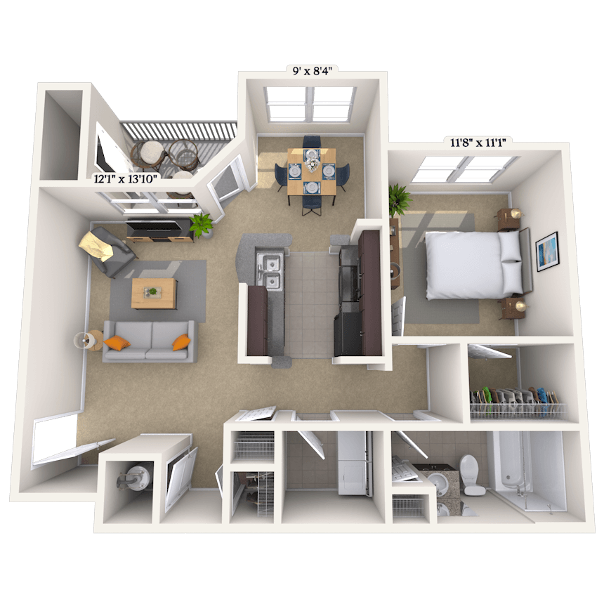 Floorplan image of unit 04209