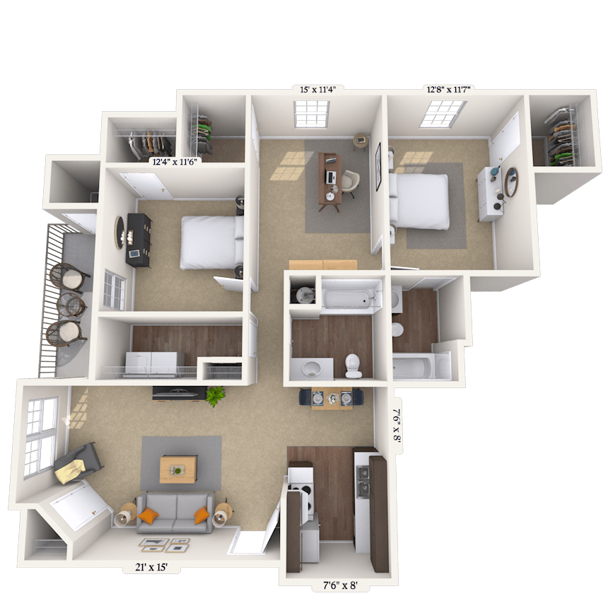 Floorplan image of unit 008914H