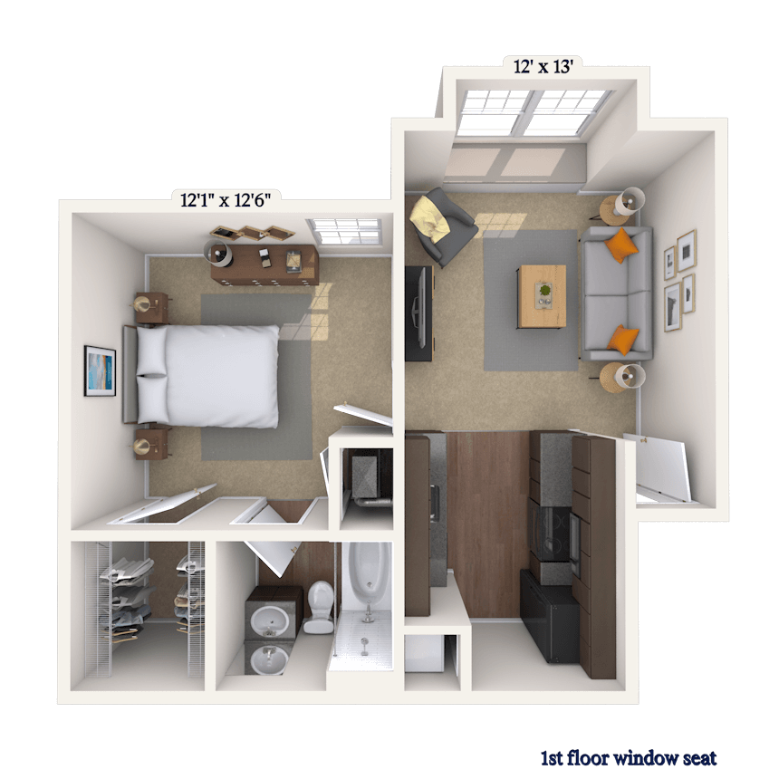 Floorplan image of unit 004024R