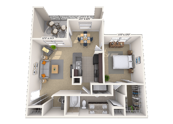 Floorplan image of unit 06622