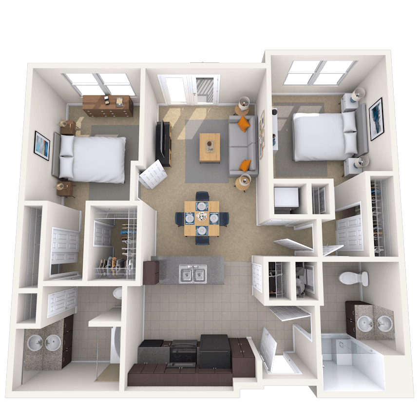 Floorplan image of unit 5104