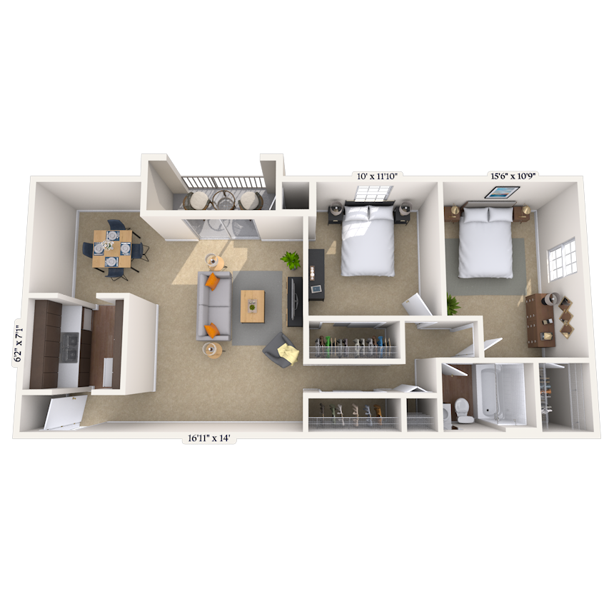 Floorplan image of unit 00001102