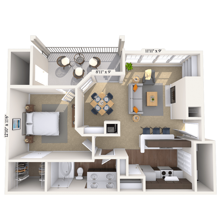 Floorplan image of unit 011523
