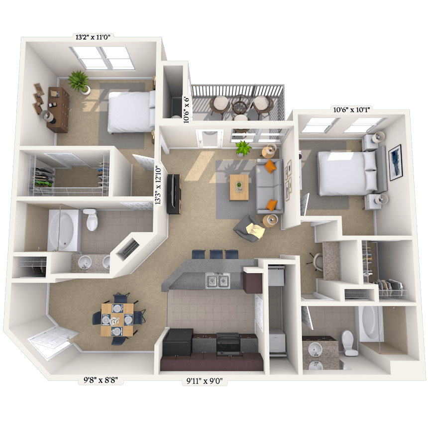 Floorplan image of unit 0221