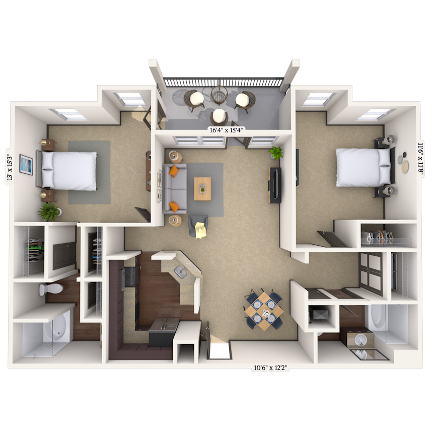 Floorplan image of unit 01103