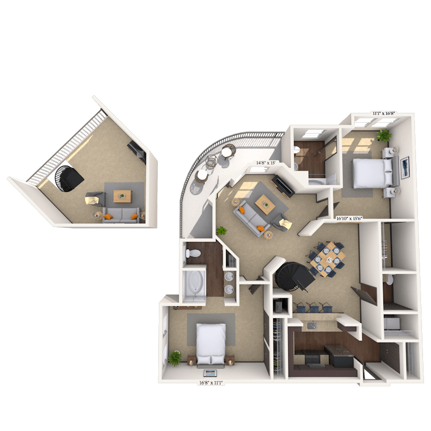 Floorplan image of unit 01426