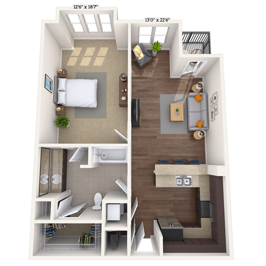 Floorplan image of unit 010213