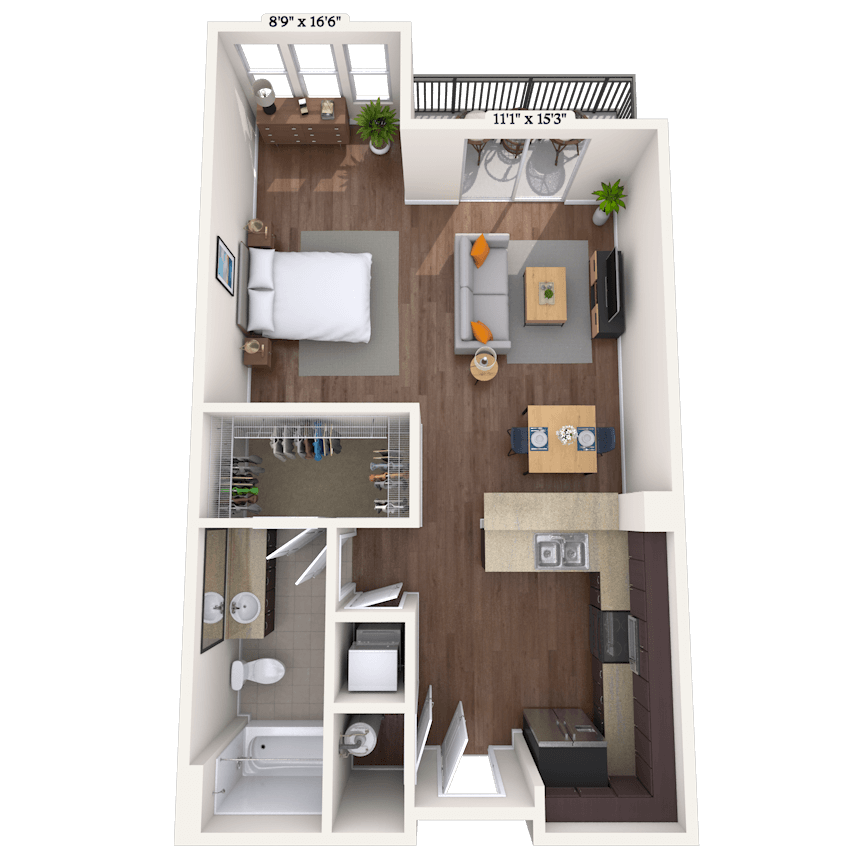 Floorplan image of unit 010411
