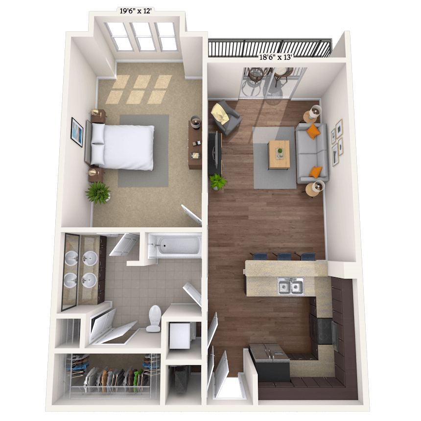 Floorplan image of unit 02546