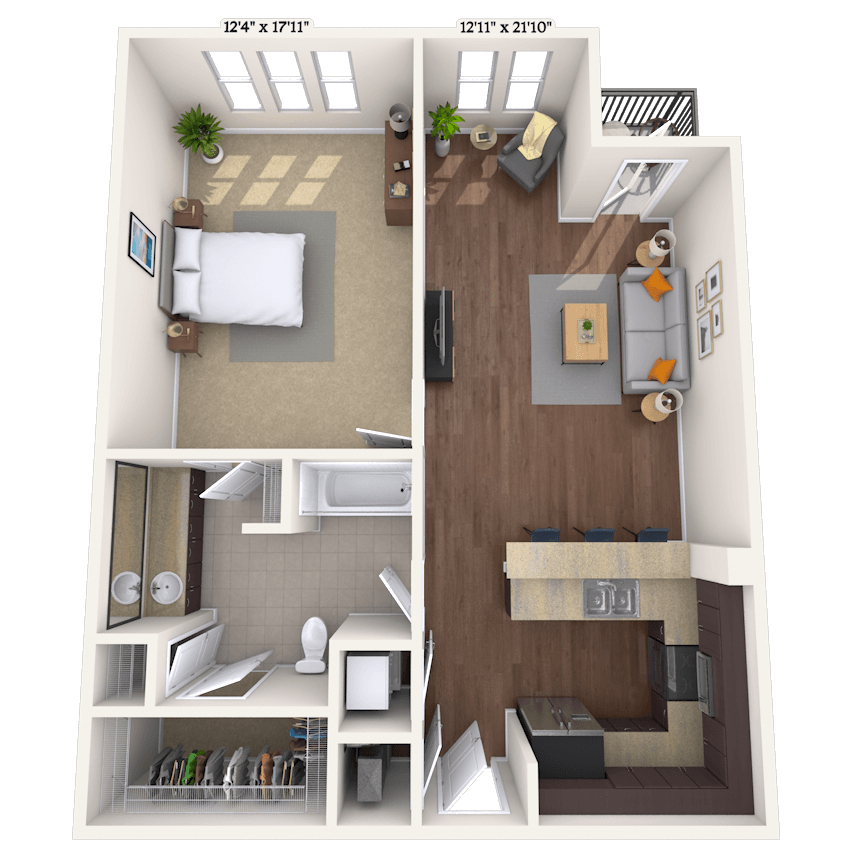 Floorplan image of unit 010242