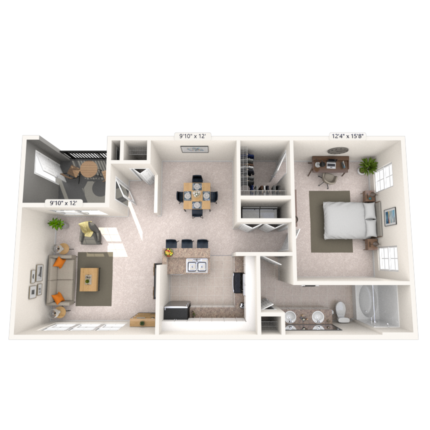 Floorplan image of unit 011381