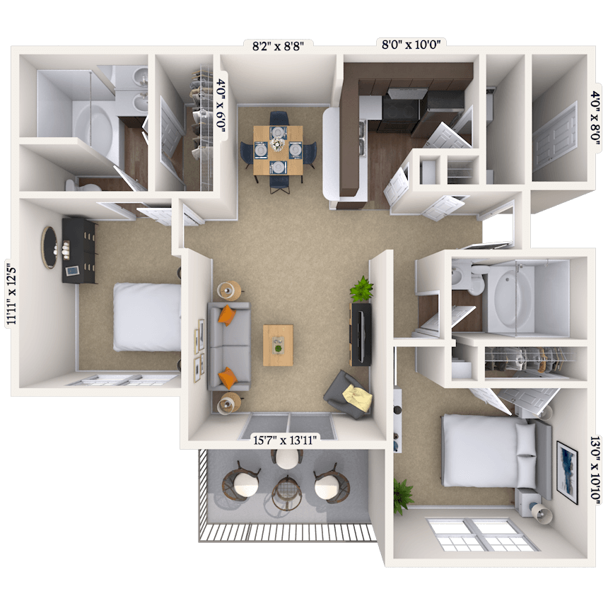 Floorplan image of unit 010506