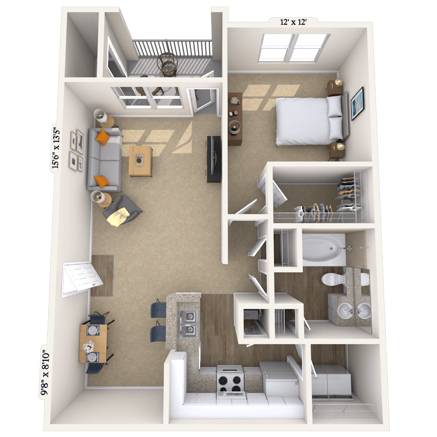 Floorplan image of unit 050522