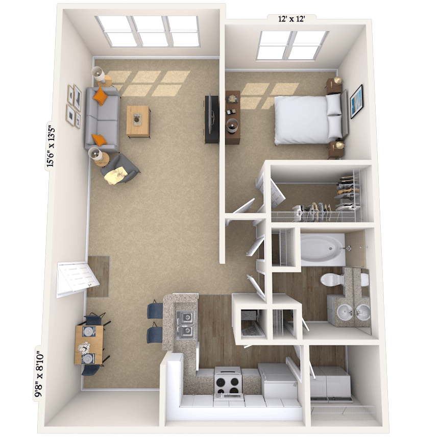 Floorplan image of unit 030335